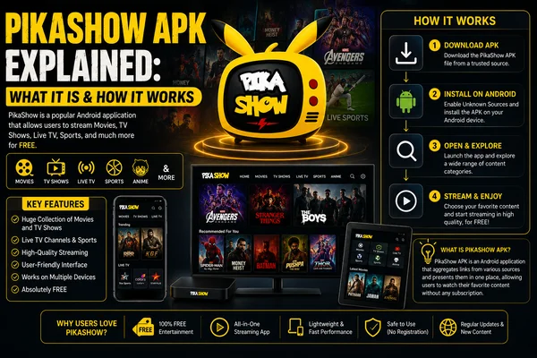 แอปพลิเคชัน PikaShow APK อธิบายแล้ว: มันคืออะไรและทำงานอย่างไร