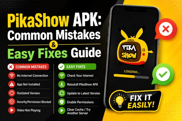 PikaShow APK: Common Mistakes & Easy Fixes Guide